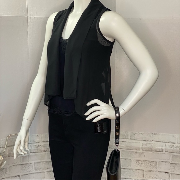 SOLD | Elegant & Sheer Suzy Shier Lace Vest - Picture 4 of 14